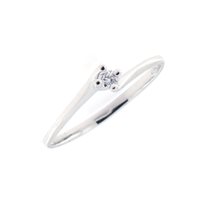 Anello Fanton Gioielli Donna SOLITARI in Oro bianco Diamante 0.05 Ct FLS5PBROB - FLS5PBROB